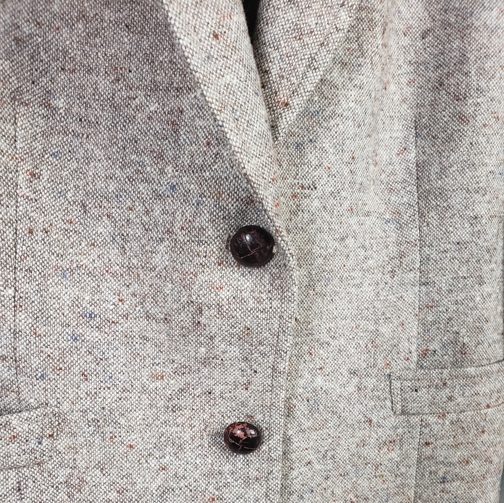 Vintage Tweed Collared Blazer Button Up - Picture 7 of 15